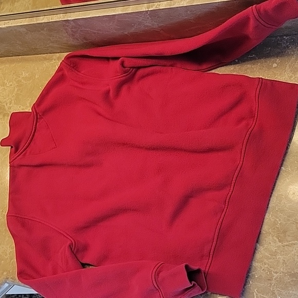 Tommy Hilfiger Red Zip-up Turtleneck Sweatshirt,  S/P - Picture 9 of 13